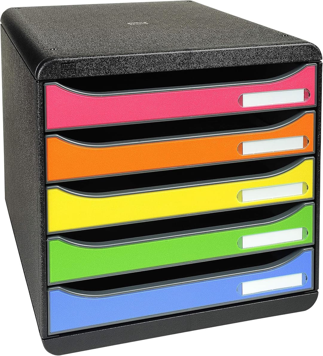 Exacompta 309798D Cassettiera BIG-BOX PLUS IDERAMA, 5 cassetti aperti per formato fino a 24x32cm, Dimensioni (LxAxP) 27.8x27.1x34.7cm