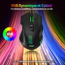 acer Wired Gaming Mouse, 12800 DPI Mouse Gaming RGB, 1000Hz Polling Rate, 8 Programmable Button, 12 Backlights, High Precision, Rapid Fire, Ergonomic Computer Mouse with Driver for Laptop, PC, Mac - 8