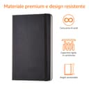 Amazon Basics Classic Notebook, A5, Plain, Black - 4