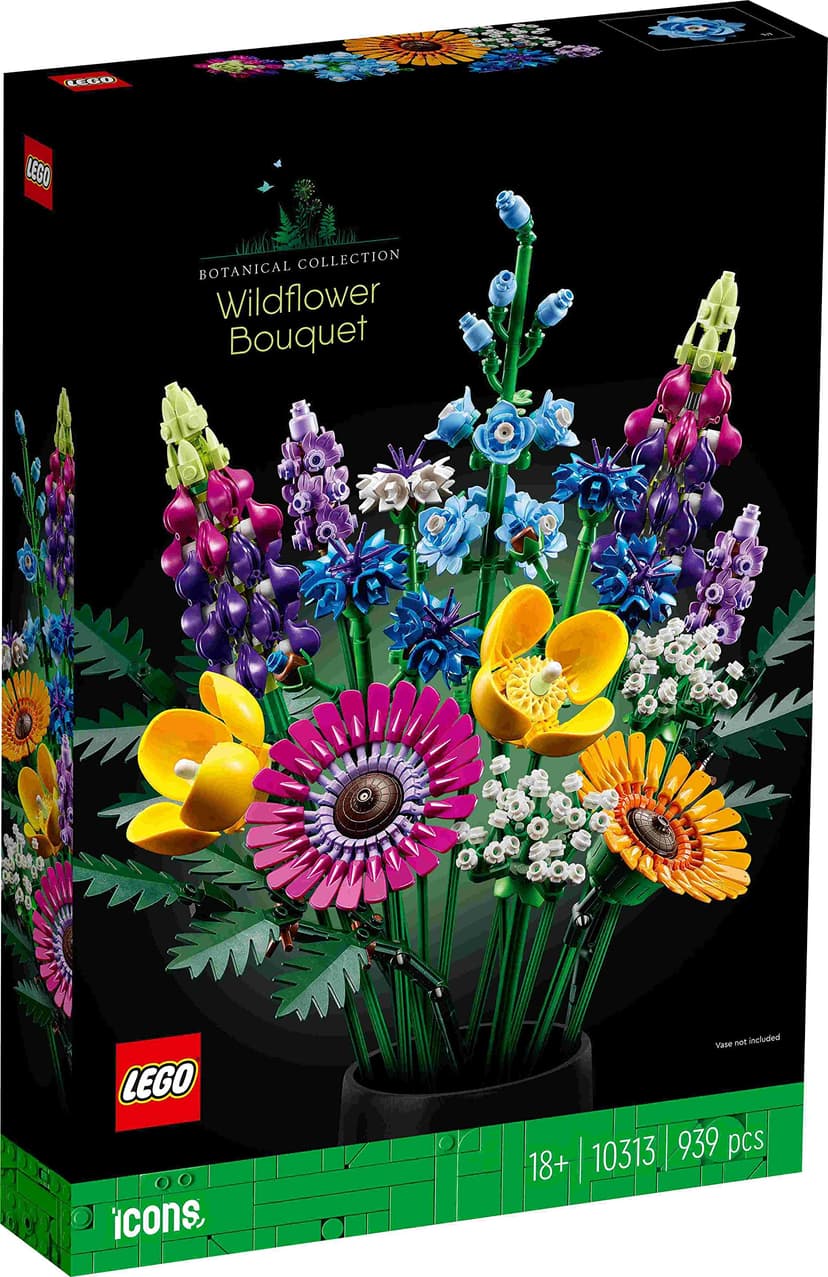 Lego Set of 3: 10311 Orchid, 10313 Wildflower Bouquet & 10314 Dried Flower Arrangement - 4