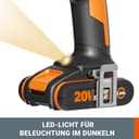 WORX - Cordless Impact Drill 20V - 50Nm - φ13mm - WX370.9 (Delivered Without Battery or Charger, with Double end) - 6