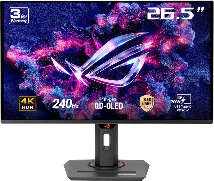 ASUS ROG Strix XG27UCDMG 27" OLED 4K 240Hz 0.03ms G-Sync Gaming Monitor - 1