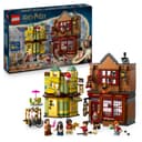 LEGO Harry Potter Quality Quidditch Supplies & Ice Cream Parlour Set with 2 Diagon Aley Shop Toys, 6 Minifigures & Accessories incl. a Nimbus 2000 Broom - Gift for 8+ Year Old Boys & Girls - 76452 - 1