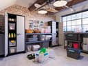 Keter Titan High Indoor Garage Utility Multi purpose Cabinet - Black-Grey - 8