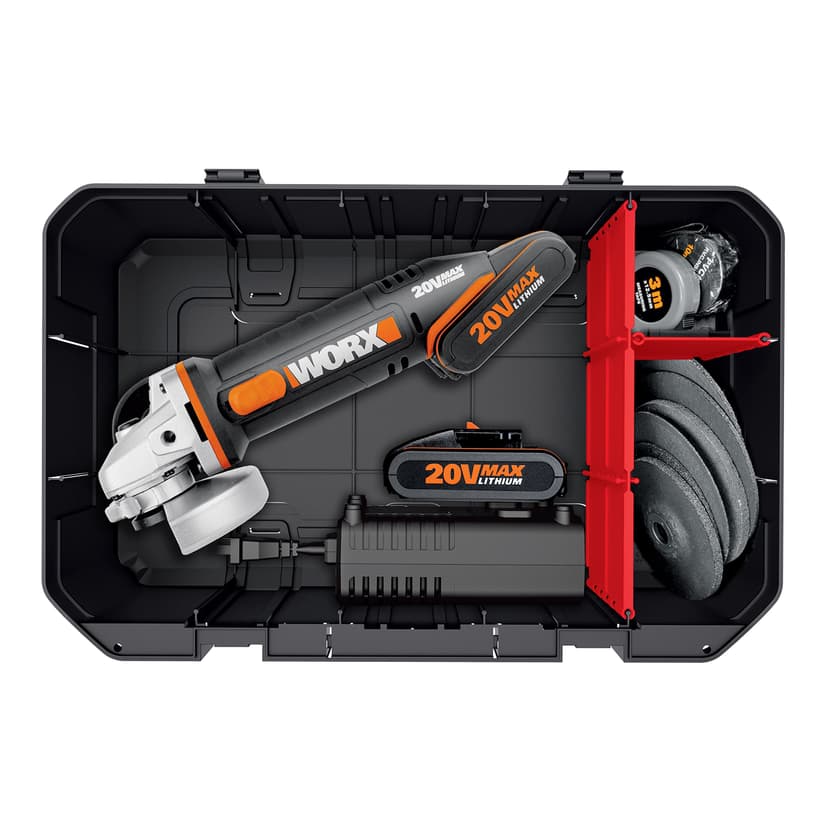 WORX WA0071 Tool Carry Case | Spacious Interior | Removable Dividers | Customisable Storage | Durable Construction | Compatible with WORX Tools & Accessories - 6