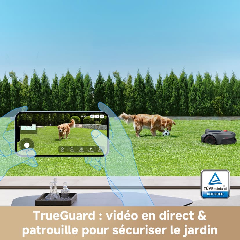 MOVA ViAX Robotic Lawnmower—Wireless Limiting, AI-Assisted Maps with UltraEyes 1.0, U-Shaped Paths, Dual Vision Obstacle Avoidance, Improved Edge Banding, Complex Lawns, Smart App Management - 8