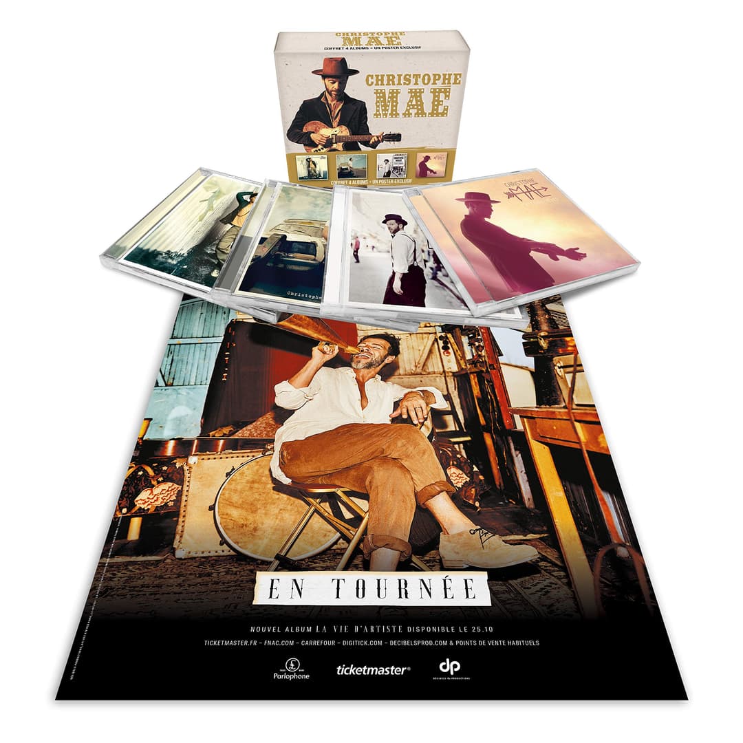 Coffret 4cd Albums Studios + 1 Poster Exclusif