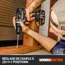 WORX Brushless Hammer Drill 20V | PowerShare |WX352.9 - No Battery, No Charger | Brushless Motor, 13mm Chuck, Variable Speed Control, 22+1+1 Torque Settings - 6