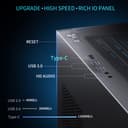 MUSETEX PC Case ATX Pre-Install 6 PWM ARGB Fan, Type-C Mid-Tower Computer Case with Full View Double Glass, Gaming PC Case, Black (K2) - 3