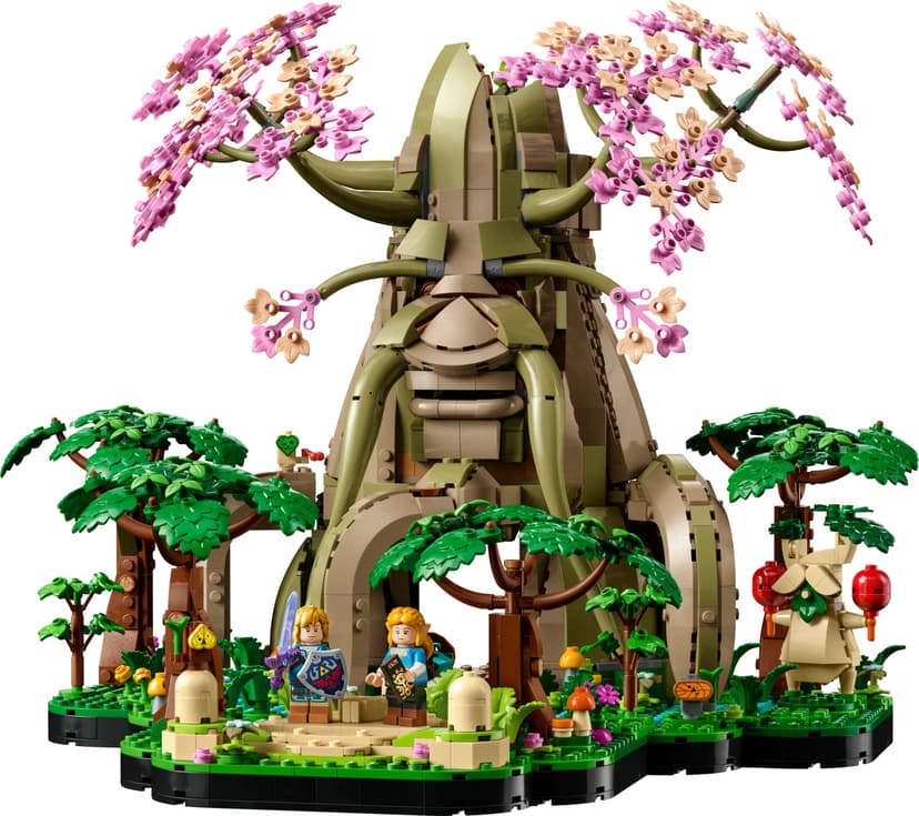 LEGO The Legend of Zelda Vénérable Arbre Mojo 2-en-1 - Kit de décoration Collector - Princesse Zelda & 3 minifigurines de Link - Set de Construction pour Adulte - Cadeau pour Fans de Jeux vidéo 77092 - 4