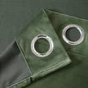 MIULEE Olive Green Velvet Curtains for Bedroom 2 Panel Set 96 Inch Drop Curtains, Soft Elegent Home Decor Velvet Curtain Living Room, Sun Blocking Room Darkening Thermal Eyelet Curtain 55x96 Inch - 7