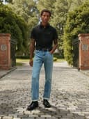Tommy Hilfiger Men’s Short Sleeve 1985 Regular Fit Polo Shirt, Black (Black), XS - 3