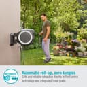 Gardena Wall-Mounted Hose Box Rollup L (White) 30 m: Versatile Watering System for Large Gardens, Swivel Hose Box, Including 30 m Gardena Hose and mounting kit (18627-20) - 3