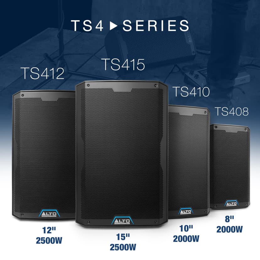 ALTO TS415 2500W 15-Inch Powered PA Speaker with 3 Channel Mixer, Bluetooth Streaming, Wireless Loudspeaker Linking, DSP and ALTO App - 4