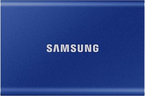Samsung T7 Portable SSD - 1 TB - USB 3.2 Gen.2 External SSD Indigo Blue (MU-PC1T0H/WW)
