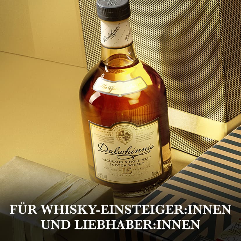 Dalwhinnie 15 Year Old Single Malt Scotch Whisky | 43% vol | 70cl | Scottish Highlands | Smooth & Aromatic | Malty Sweet Flavours & Smoky Warmth | with Gift Box - 6