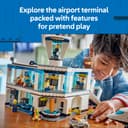 LEGO City Airport with Airplane Toy - Miniature Model Kit w/Terminal, Plane, Tug Car, Bridge, 9 Minifigures & Accessories - Birthday Gift Idea for 8+ Year Old Boys - 60502 - 4