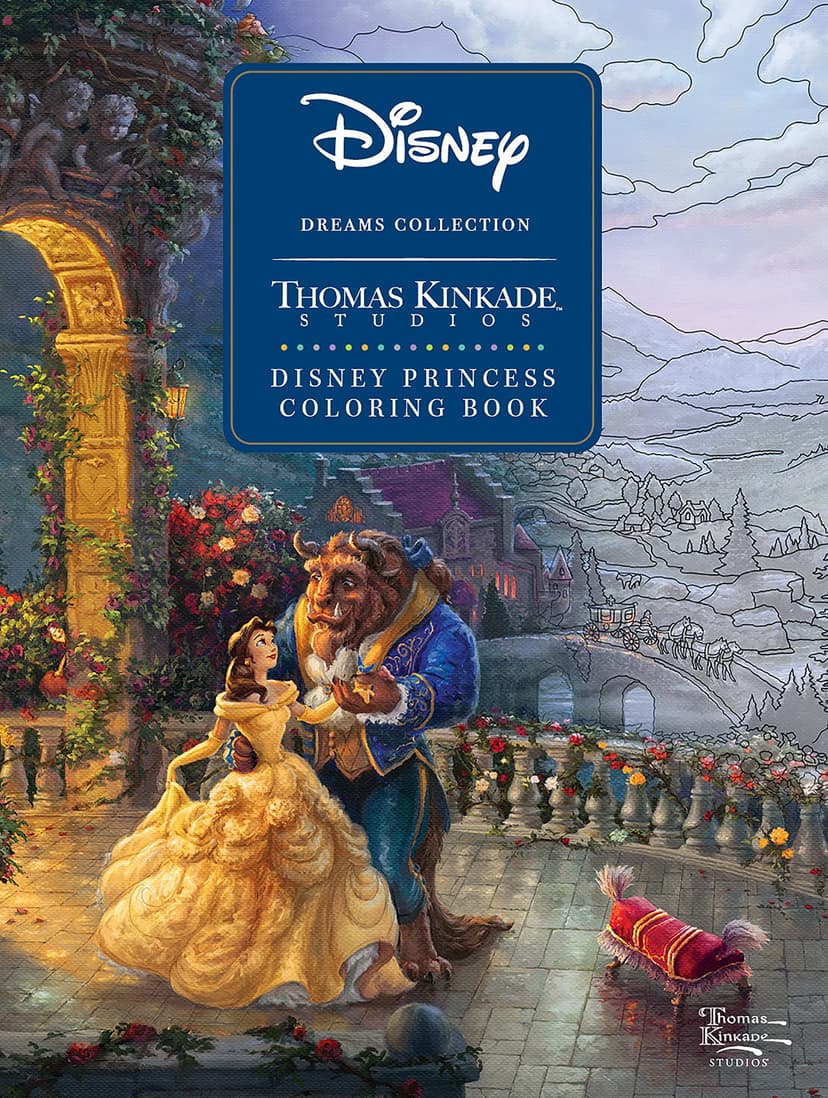Disney Dreams Collection Thomas Kinkade Studios Disney Princess Coloring Book - 1