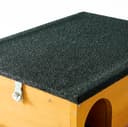 FeelGoodUK Hedgehog House and Hibernation Shelter - Large Predator-Proof Outdoor Habitat - Felt Roof Cover and Full Wood Flooring - Best Pet Garden Hedgehogs Wooden Hide House (Sage Grey, Standard) - 6
