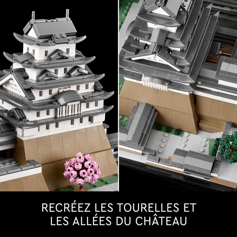 LEGO Architecture Himeji Castle Set, Landmarks Collection Model Building Kit for Adults, Gift Idea for Fans of Creative Gardening and Japanese Culture, Includes Buildable Cherry Blossom Trees 21060 - 3