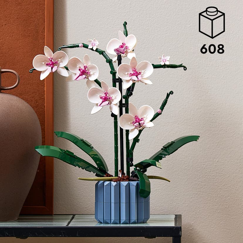LEGO Icons Botanicals Bundle: Includes Wildflower Bouquet (10313) and Orchid (10311), Botanical Collection Sets with Artificial Flowers and Plants, Crafts for Adults, Home Decor Gift for Her or Him - 6