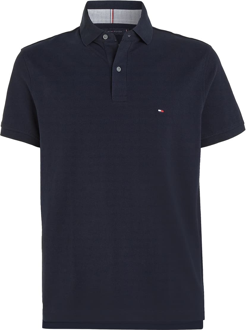 Tommy Hilfiger Men’s Short Sleeve 1985 Regular Fit Polo Shirt, Blue (Desert Sky), XL - 4