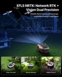 Segway Navimow i205 AWD Robot Lawn Mower without Boundary for 500 m², w/Garage S, All-Wheel-Drive for 45% Slopes, EFLS NRTK + Vision, Auto Mapping, No RTK Antenna Required (Ship Separately) - 5