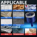 Diamond Hole Saw 110 mm with Centre Drill Hard Brazed Diamond Core Hole Drill Tile Drill Glass Drill for Tiles, Porcelain, Ceramic, Quartzite, Marble, Limestone - 6