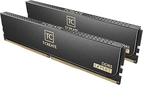 TEAMGROUP T-Create Expert Overclocking 10L DDR5 32GB Kit (2 x 16GB) 6000MHz (PC5-48000) CL38 Desktop Memory Module Ram - CTCED532G6000HC38ADC01