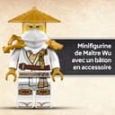 LEGO Ninjago Le Dragon Gardien - Maquette de Figurine de Dragon Articulée - Minifigurine de Maître WU & Présentoir Pittoresque Imitation Roche - Cadeau pour Garçon dès 14 Ans 71847 - 6