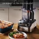 Kenwood MultiPro XL Weigh+ FDM72.990SS Robot de cuisine compact, avec balance et minuterie intégrées, récipient de travail de 3 l, vitesse variable, bac de remplissage XL, 1000 W, argenté - 9