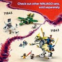 LEGO NINJAGO Ninja Combat Vehicle - Transforms into 2 Ninja Motorbikes & a Jet Plane Toy - 6 Minifigures incl. Kai & Cole - Dragons Rising Birthday Gift for 8+ Year Old Boys - 71844 - 7