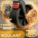 TRESKO® Chariot de courses pliable avec toit, compartiment réfrigéré et stores latéraux | Charrette à main pouvant supporter jusqu'à 150 kg | Chariot de transport avec pneus en caoutchouc plein et - 7