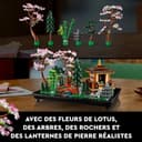 LEGO 10315 Icons Tranquil Garden, Botanical Zen Garden Kit for Adults with Lotus Flowers, Customisable Desk Decoration, Inspired by Japanese Traditions, Mindful Gardening Gift for Women, Men - 5