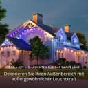 Twinkly Permanent Light - 72 RGB LED String, White Wire, Plug F - 2