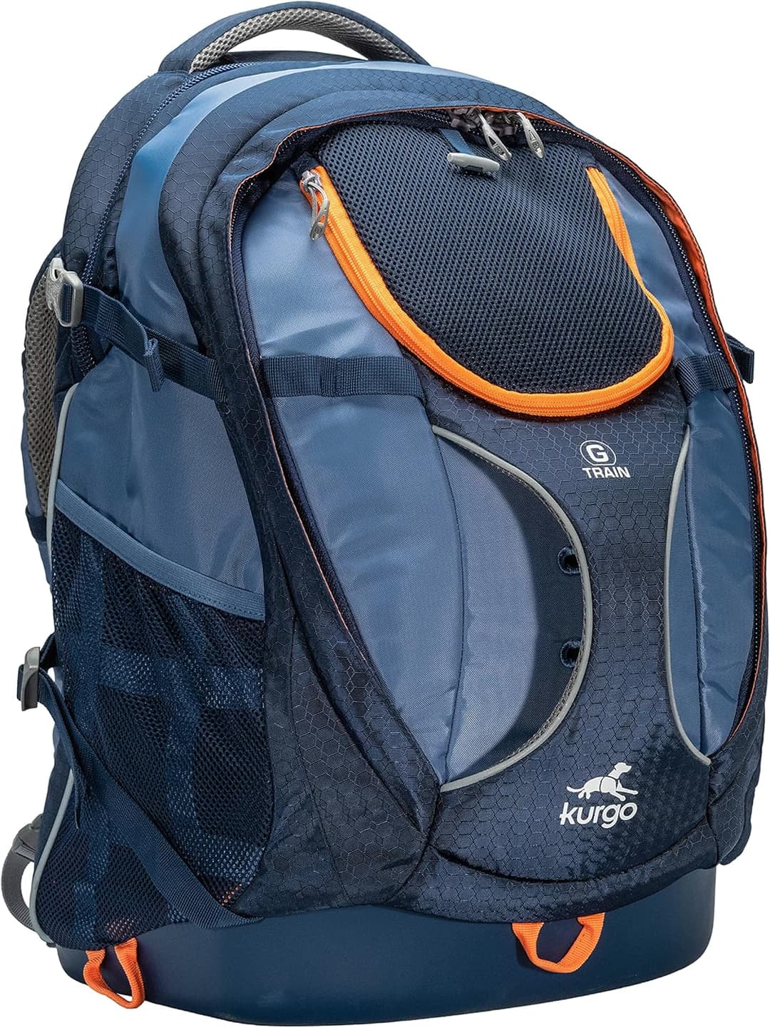 Kurgo G-Train Dog Carrier Backpack - Comfortable Travel Bag for Pets Up to 11 kg - Waterproof Bottom - Multi-Compartment Pack - Dog Hiking Gear - Rugged Adventure Backpack - Navy Blue
