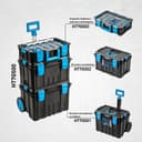 Högert Technik - HT7G501 Tool Box on Wheels, Load Capacity up to 50 kg, Practical and Spacious, Resistant to Damage, Dustproof, Robust ABS Clasps, Modular Construction - 9