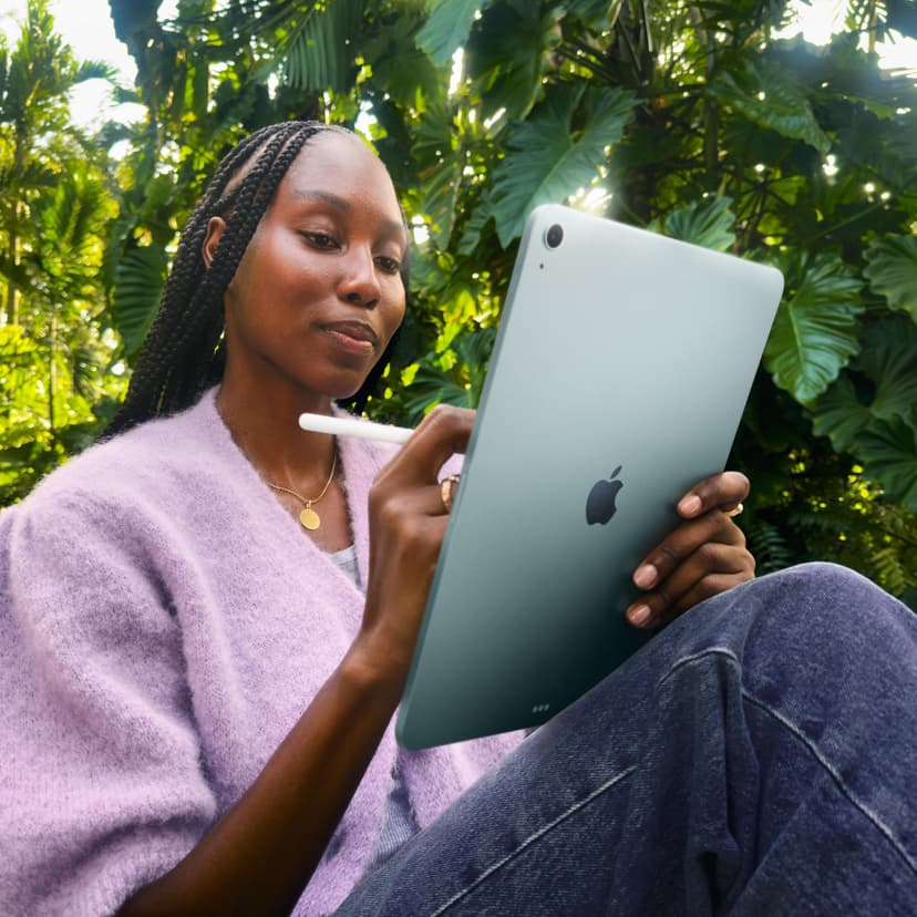 Apple iPad Air 11 inch with M3 Chip: Designed for Apple Intelligence, Liquid Retina Display, 128GB, 12MP Front/Rear Cameras, Wi-Fi 6E, Touch ID, Day Battery Life - Starlight - 4