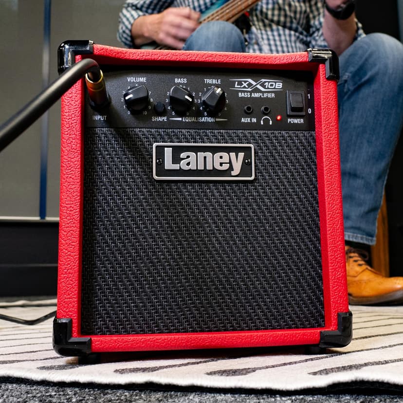 Laney LX10B LX Series - Bass Guitar Amp - 10 Watt - Red, LX10B-RED - 2