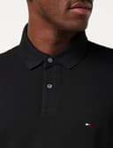 Tommy Hilfiger Men’s Short Sleeve 1985 Regular Fit Polo Shirt, Black (Black), XS - 3