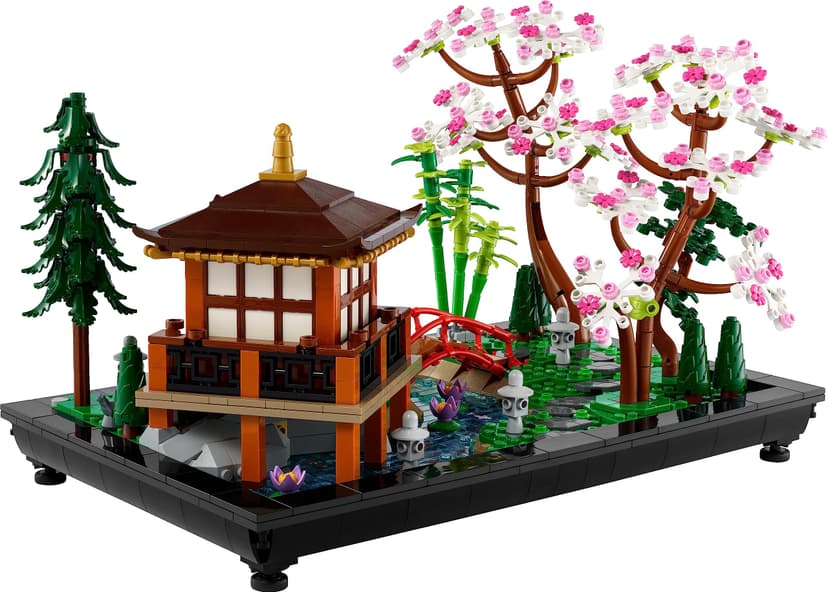 LEGO 10315 Icons Tranquil Garden, Botanical Zen Garden Kit for Adults with Lotus Flowers, Customisable Desk Decoration, Inspired by Japanese Traditions, Mindful Gardening Gift for Women, Men - 9