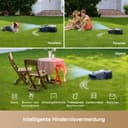 MOVA 1000 Robotic Lawnmower, UltraView Wireless Installation and Accurate Mapping up to 1000 m², smart Obstacle Avoidance, app Control, Improved Off-Road Wheels, U-Shaped Mowing, Fast Charging - 7
