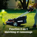 WORX Nitro 40V (2x20V) Lawn Mower | PowerShare | WG749E | Includes 2 4Ah Batteries and Dual Charger | 46 cm with traction | Mulching | 7 Height Positions - 6