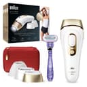 Braun IPL Silk Expert Pro 5 Hair Removal Device for Women/Men, 2 Attachments, Visible Hair Removal, Designed in Germany, Venus Razor, Alternative to Laser Hair Removal, PL5157, White/Gold - 1