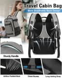 KLOSTAIN for Easyjet Cabin Bag 45x36x20 Travel Backpack Hand Luggage Carry-ons Bag Laptop Backpack Ruscksack for Airplanes Flight New Easyjet Underseat Cabin Bags Fit 14" Laptop Black - 5