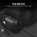 Corsair HS80 RGB USB Casque Gaming Premium avec Dolby Son Surround 7.1 (Microphone de Qualité Adaptée à La Diffusion, Tissu Microfibre Respirant, Audio Haute-Fidélité, Construction Durable) Carbone - 5