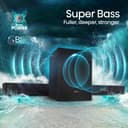 Hisense AX5125H 5.1.2 Channel 500W Dolby Atmos Soundbar with Wireless Subwoofer& Up Firing Speakers& Turly Wireless Rear Speakers - 7