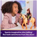 Unicorn Academy, Cinder Unicorn with Head Movement, 2 Riding Accessories, 27.9cm, Compatible with Valentina Fashion Doll, Dolls and Unicorn Toys for Girls - 5
