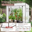 Sekey Greenhouse XL 200 x 77 x 146 / 170 cm / Foil Tomato Greenhouse / Walk-in Greenhouse Grow House / Plant House / Garden greenhouse / Plastic Greenhouse / Cold frame / Garden Grow House durable - 5