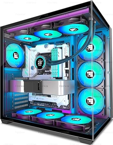 FOIFKIN F300 Boitier PC ATX avec 7 Ventilateur PWM ARGB,B…